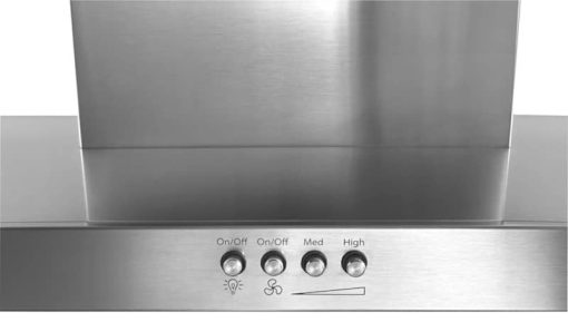 Whirlpool 30" Stainless Steel Wall Mount Flat Range Hood - Image 3