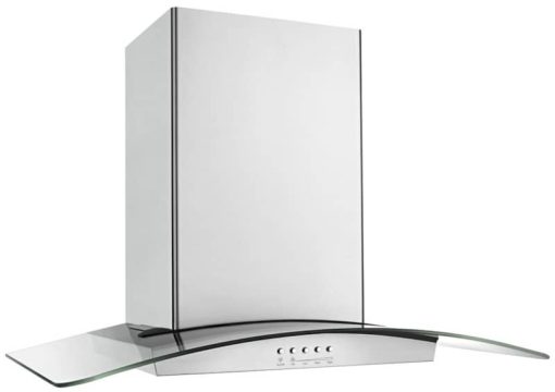Whirlpool 30" Stainless Steel And Modern Glass Wall Mount Range Hood - Image 3