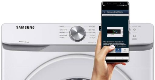 Samsung ADA 7.5 Cu. Ft. White Front Load Electric Long Vent Dryer With Sensor Dry - Image 21