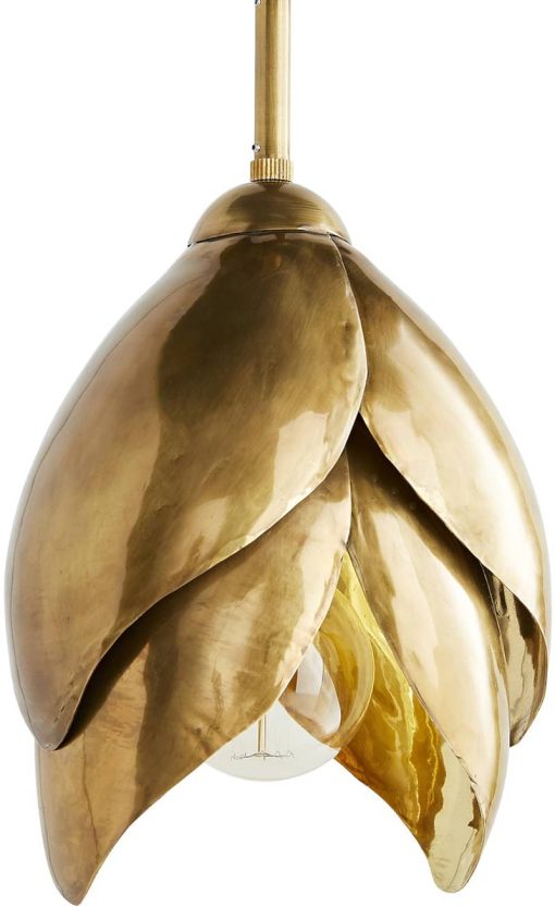 Arteriors Edith Vintage Brass Pendant - Image 3