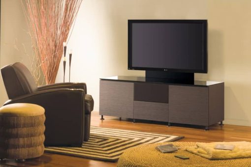 Salamander Designs Chameleon Collection Berlin 236 Wenge Textured Speaker Integrated Cabinet - Image 3