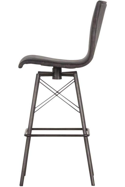 Four Hands Irondale Collection Rialto Ebony Diaw Bar Stool - Image 3