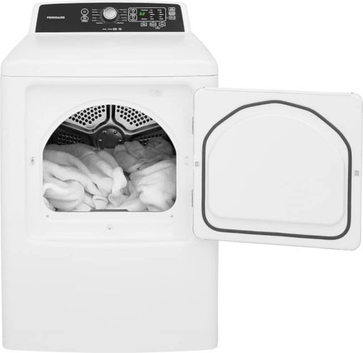 Frigidaire 6.7 Cu. Ft. White Freestanding Gas Dryer - Image 3