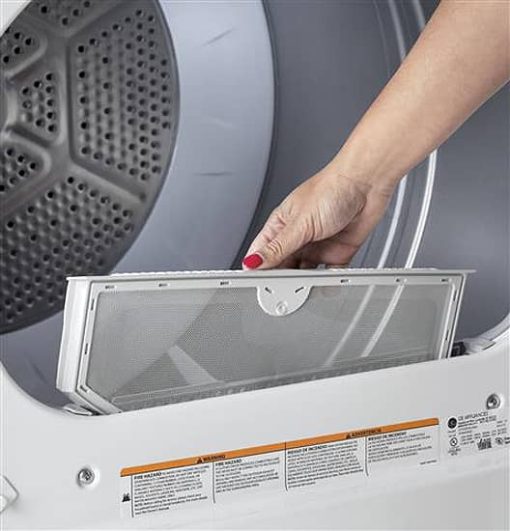 GE 6.2 Cu. Ft. White Gas Dryer - Image 3
