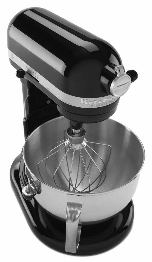 KitchenAid Professional 600 Series 6 Qt. Onyx Black Bowl-Lift Stand Mixer - Image 4