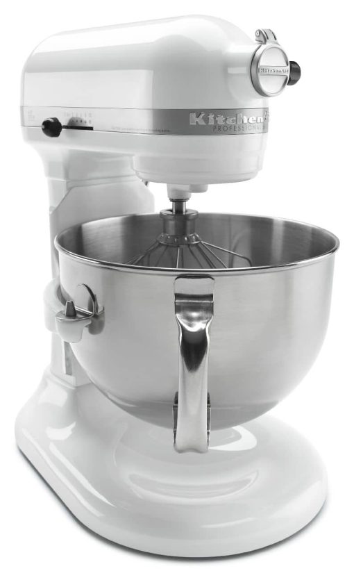KitchenAid Professional 600 Series 6 Qt. White Bowl-Lift Stand Mixer - Image 4