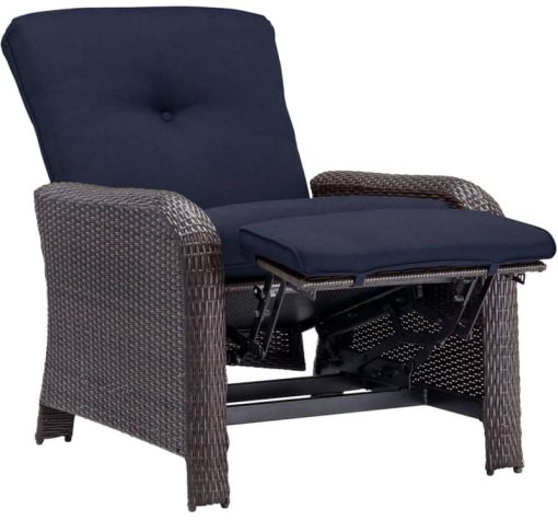 Hanover Strathmere Navy Blue Luxury Recliner - Image 3