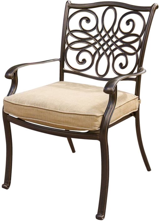 Hanover Traditions 7-Piece Outdoor Dining Patio Set In Natural Oat - Image 3