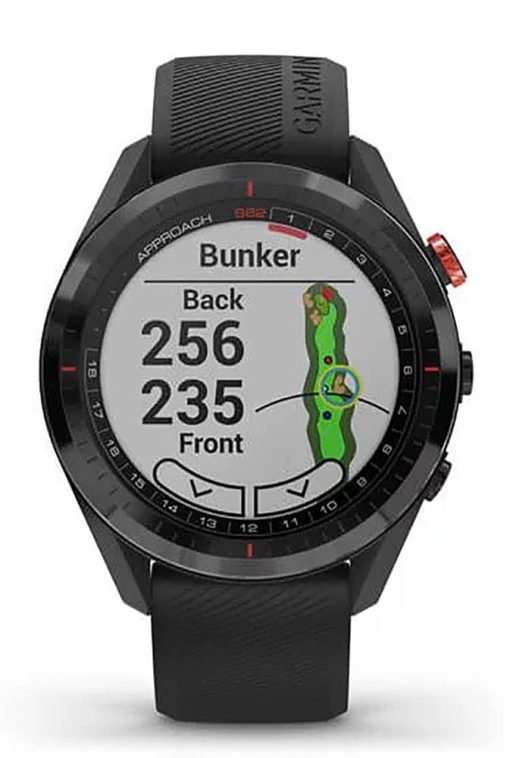 Garmin Approach S62 Black Ceramic Bezel With Black Silicone Band Smartwatch - Image 4