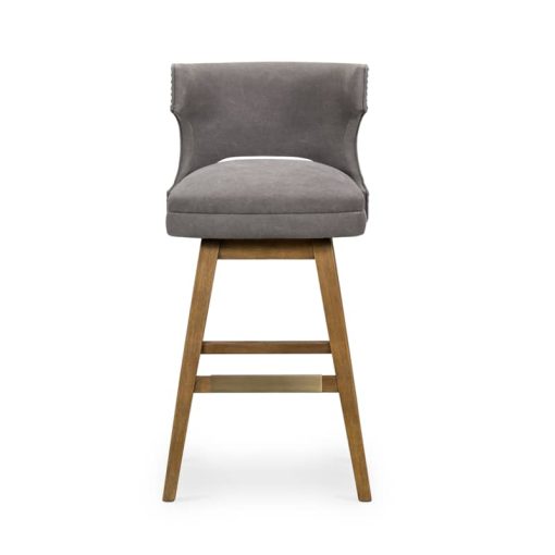 Four Hands Belfast Collection  Canvas Dark Moon Task Bar Stool - Image 4