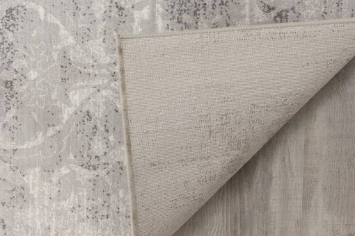 Kalora Intrigue 7'10" X 10'10" Grey Distressed Damask Rug - Image 4