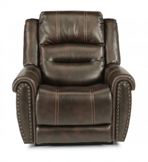 Flexsteel Oscar Fabric Power Lift Recliner With Power Headrest & Lumbar - Image 4