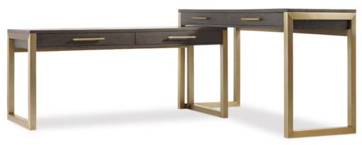 Hooker Furniture Curata Dark Wood Short Freestanding Desk - Image 4