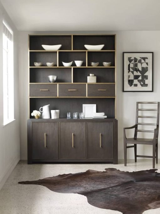 Hooker Furniture Curata Dark Wood Buffet Credenza - Image 4