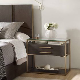 Hooker Furniture Curata Dark Wood One-Drawer Nightstand - Image 4