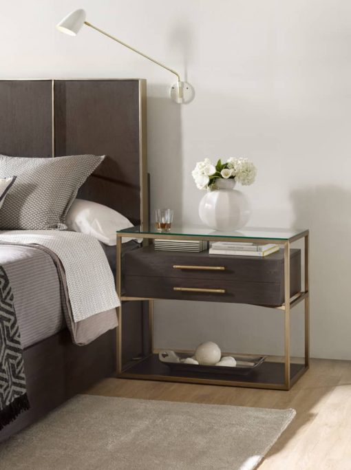 Hooker Furniture Curata Dark Wood One-Drawer Nightstand - Image 4
