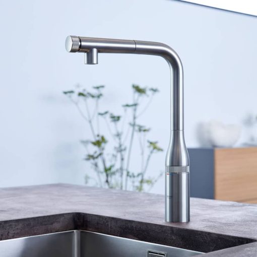 GROHE Essence SuperSteel Infinity Smartcontrol Pull-Out Kitchen Faucet - Image 5