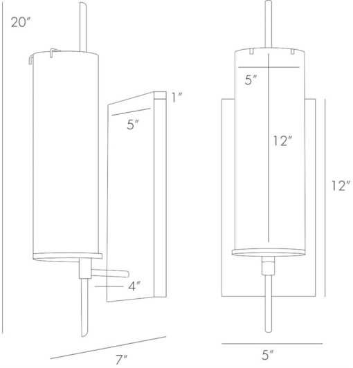 Arteriors Stefan Frosted And Bronze Sconce - Image 4
