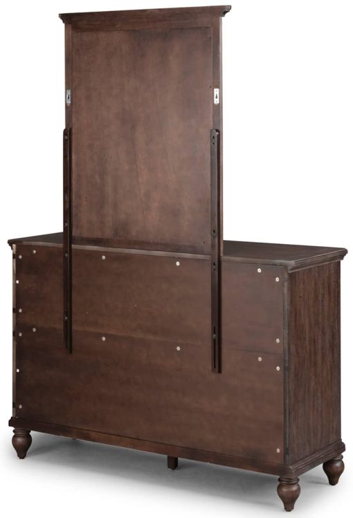 Homestyles Southport Distressed Oak Dresser With Mirror - Image 4