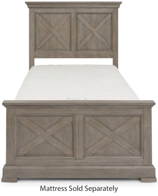 Homestyles Mountain Lodge Gray Twin Bed - Image 2