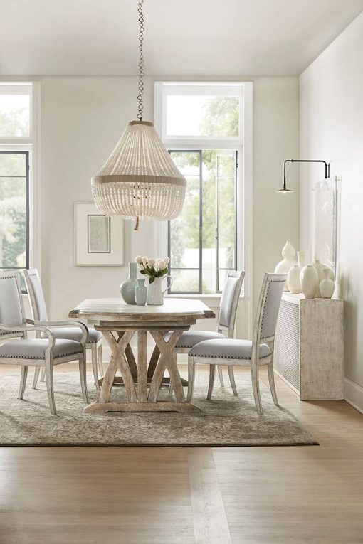 Hooker Furniture Dining Room Boheme Vitton Upholstered Arm Chair - Image 3