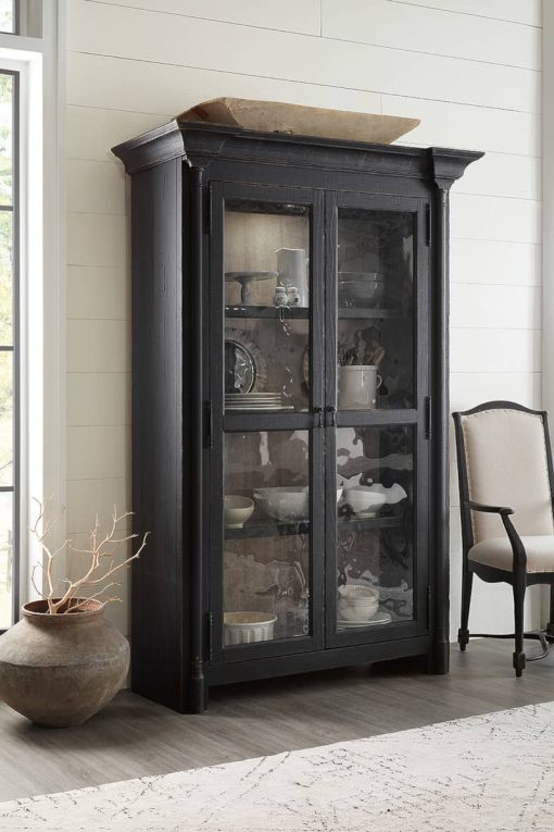 Hooker Furniture Ciao Bella Dining Room Black Display Cabinet - Image 4