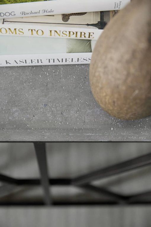 Hooker Furniture Living Room Ciao Bella Metal And Concrete Console Table - Image 4
