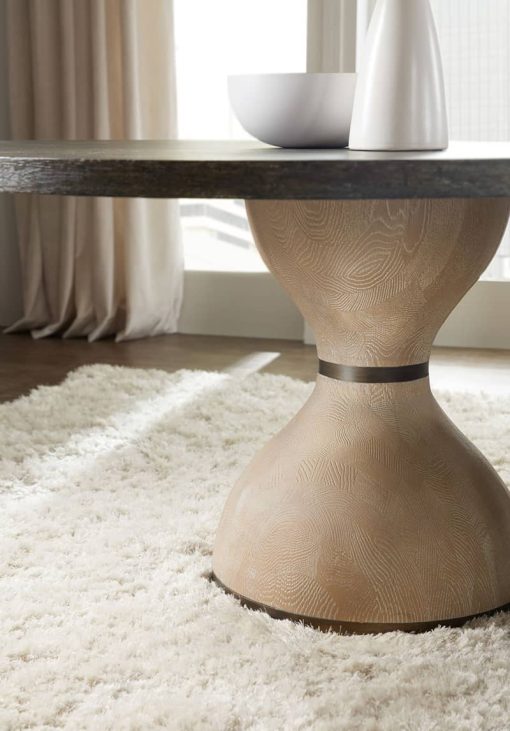 Hooker Furniture Miramar Point Reyes 60" Botticelli Dark Wood Round Dining Table - Image 5