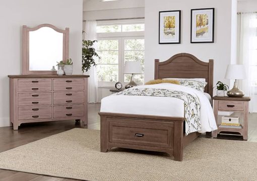 Vaughan-Bassett Bungalow Dover Grey And Folkstone 6 Drawer Double Dresser - Image 4