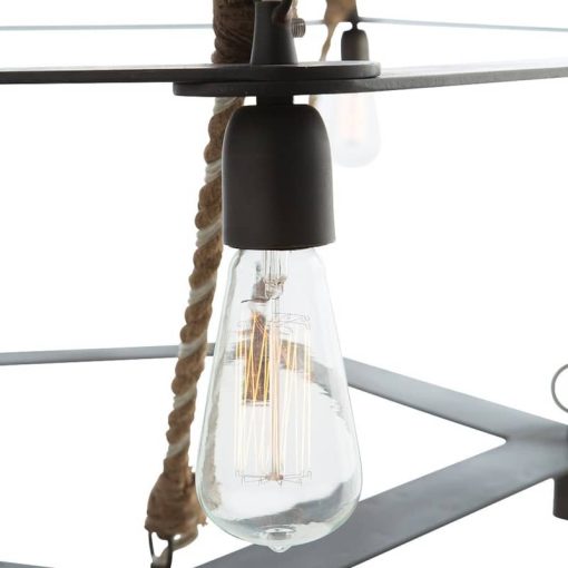 Arteriors McIntyre Natural Two Tiered Chandelier - Image 4