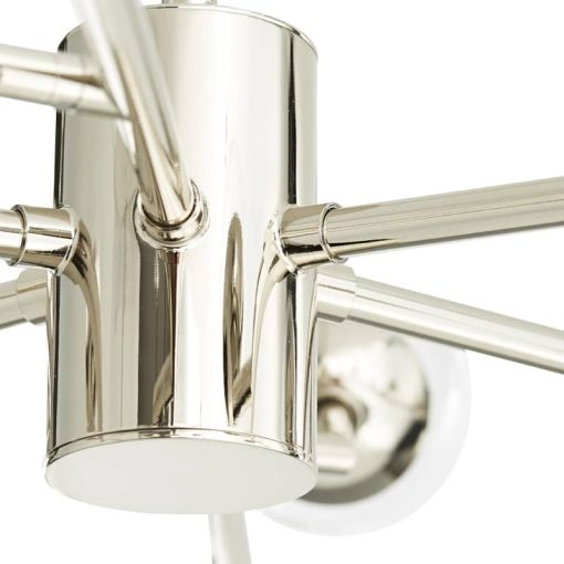 Arteriors Dallas Polished Nickel Medium Chandelier - Image 4