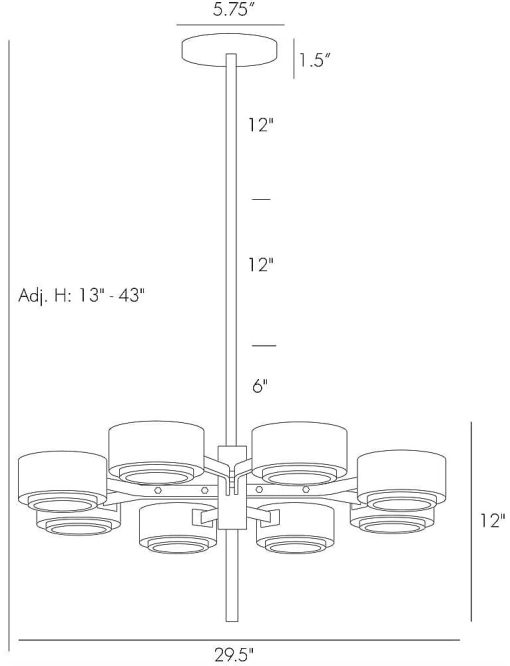 Arteriors Jalen Small Chandelier - Image 4