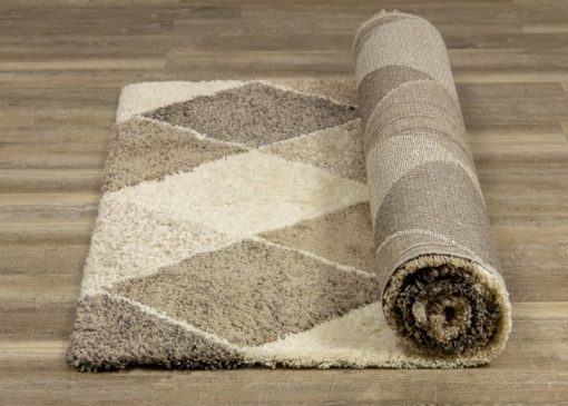 Kalora Maroq 7'10" X 10'10" Cream Beige Diamonds Rug - Image 4