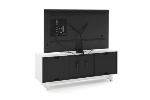 BDI Align Satin White Triple Media Cabinet - Image 4