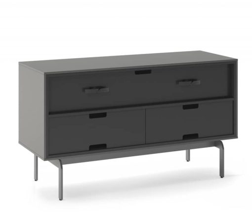BDI Align Fog Grey Double Console Cabinet - Image 4
