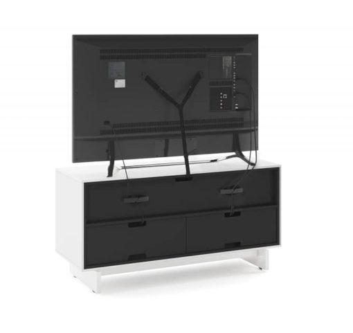BDI Align Satin White Double Media Cabinet - Image 4