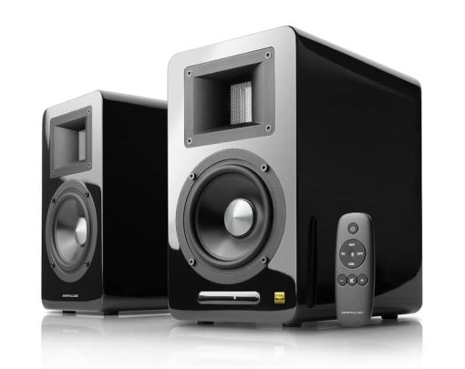 Edifier Airpulse A100 Black Hi-Res Audio Bluetooth Bookshelf Speakers (Pair) - Image 3