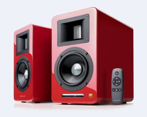 Edifier Airpulse A100 Red Hi-Res Audio Bluetooth Bookshelf Speakers (Pair) - Image 4