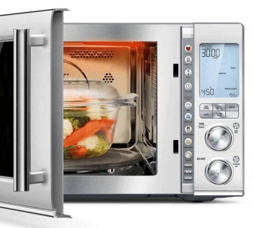 Breville The Combi Wave 3-In-1 Brushed Stainless Steel Microwave, Oven & Air Fryer - Image 4