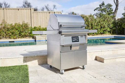 Coyote 28" Stainless Steel Freestanding Pellet Grill - Image 4
