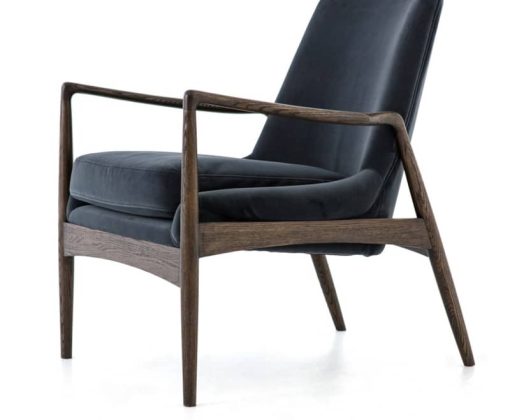 Four Hands Ashford Collection Modern Velvet Shadow Braden Chair - Image 4