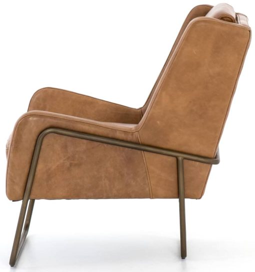 Four Hands Bishop Collection Patina Copper Wembley Chair - Image 4