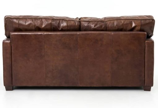 Four Hands Carnegie Collection 72" Cigar Brown Leather Larkin Sofa - Image 4
