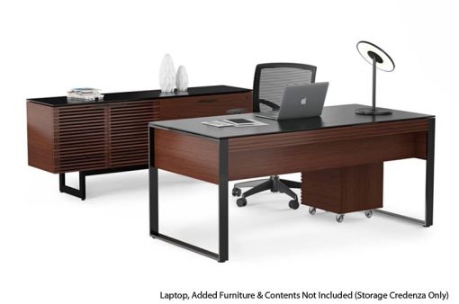 BDI Corridor 6529 Chocolate Stained Walnut Storage Credenza - Image 4