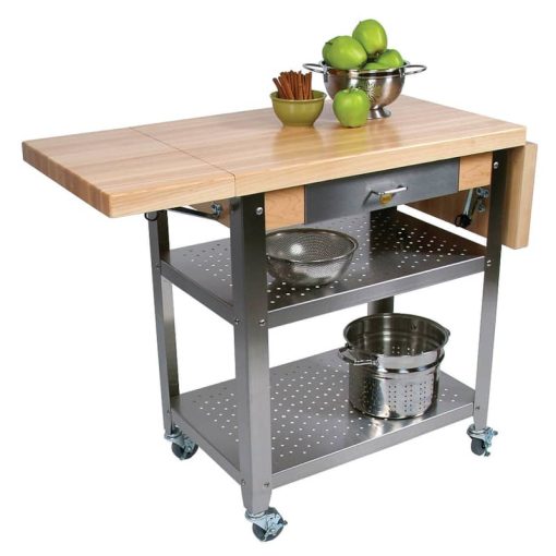 John Boos & Co. Cucina Elegante Hard Maple Top Cart - Image 4