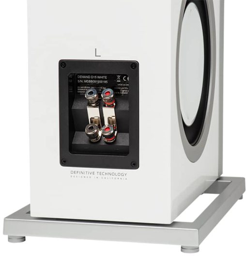Definitive Technology Demand Series D15 Left Tower Speaker In Gloss White - Image 4