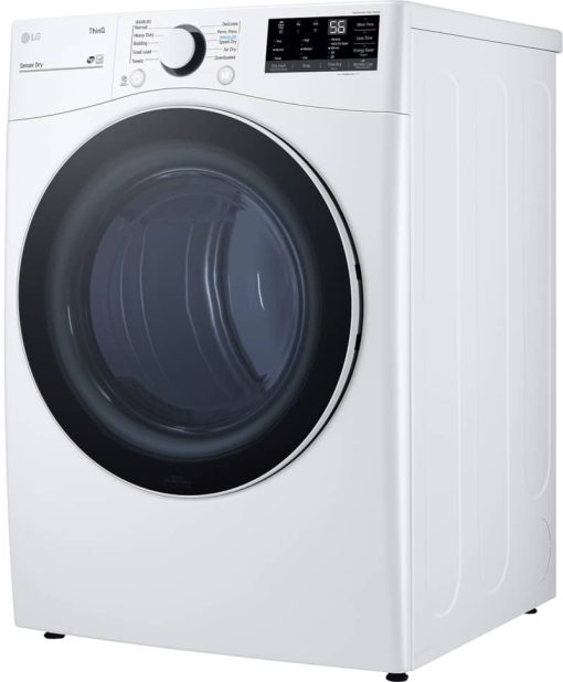 LG 7.4 Cu. Ft. White Smart Wi-Fi Enabled Front Load Electric Dryer With Built-In Intelligence - Image 4