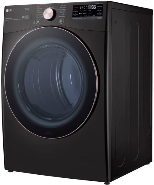 LG 7.4 Cu. Ft. Black Steel Smart Wi-Fi Enabled Front Load Electric Dryer With TurboSteam And Built-In Intelligence - Image 4