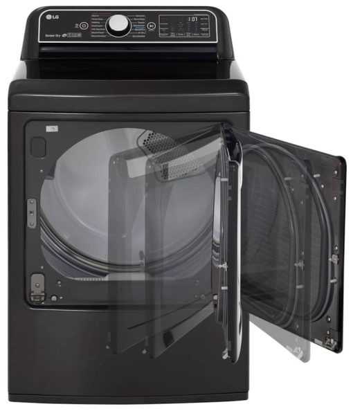 LG 7.3 Cu. Ft. Black Steel Gas Dryer With TurboSteam - Image 4