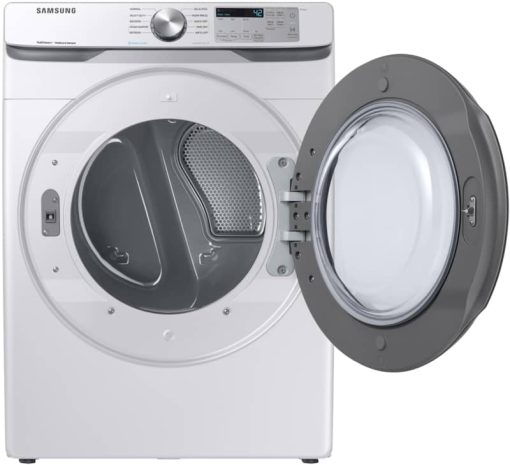 Samsung 7.5 Cu. Ft. White Front Load Electric Dryer With Steam Sanitize+ - Image 4